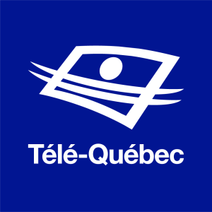 Logo télé- Québec Manon Jean et la météo intérieur à télé québec